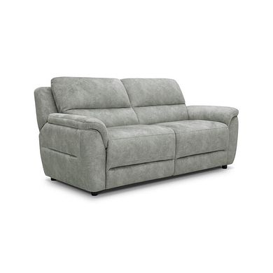 Theo 3 Seater Sofa in Marble Silver Fabric