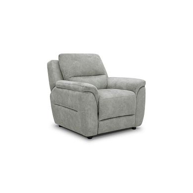 Theo Armchair in Marble Silver Fabric