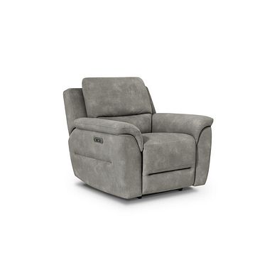 Theo Power Recliner Armchair in Dexter Stone Fabric