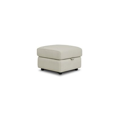 Theo Storage Footstool in Bone China Leather