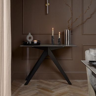Trento Grey Ceramic Console Table