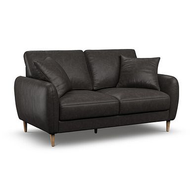 Zara 2 Seater Sofa in Ash Leather