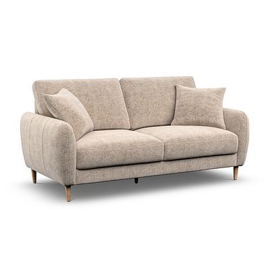 Zara 3 Seater Sofa in Arlan Abalone Fabric