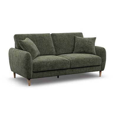 Zara 3 Seater Sofa in Arlan Mossy Fabric