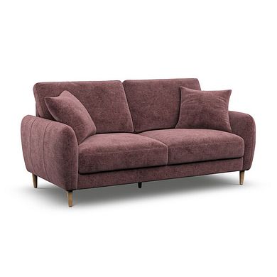 Zara 3 Seater Sofa in Arlan Rosewood Fabric