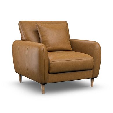 Zara Armchair in Brown Leather