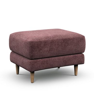 Zara Footstool in Arlan Rosewood Fabric
