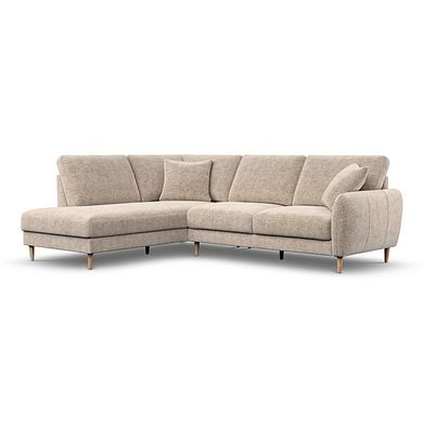 Zara Right Hand Corner Chaise Sofa in Arlan Abalone Fabric