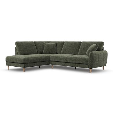 Zara Right Hand Corner Chaise Sofa in Arlan Mossy Fabric