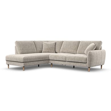 Zara Right Hand Corner Chaise Sofa in Arlan Noble Fabric