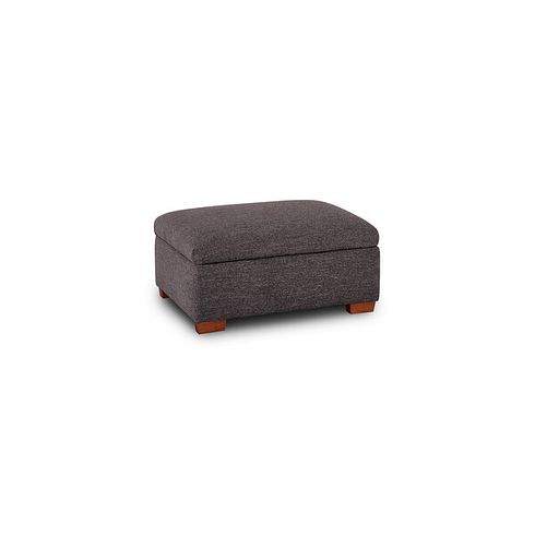 Eastbourne Storage Footstool in Andaz Charcoal Fabric