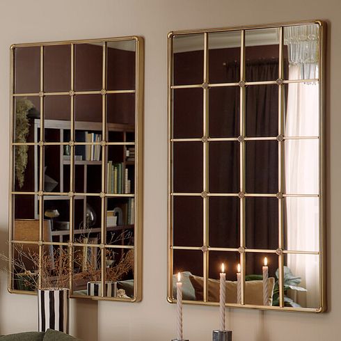 Madeline Metal Wall Mirror - Brass