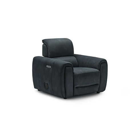 Arabella Power Recliner Armchair with Power Headrest and Speakers in Dexter Shadow Fabric