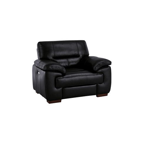 Arlington Electric Recliner in Black Leather