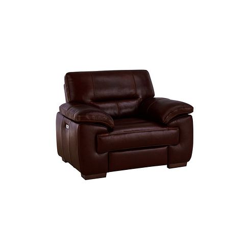 Arlington Electric Recliner in Two Tone Brown Leather