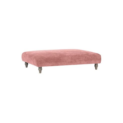 Ashby Footstool in Blush fabric