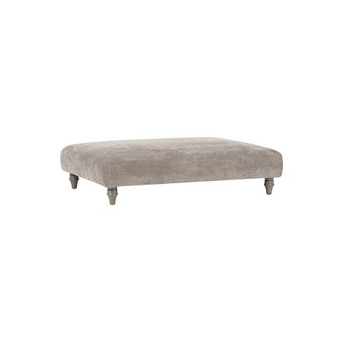 Ashby Footstool in Linen fabric