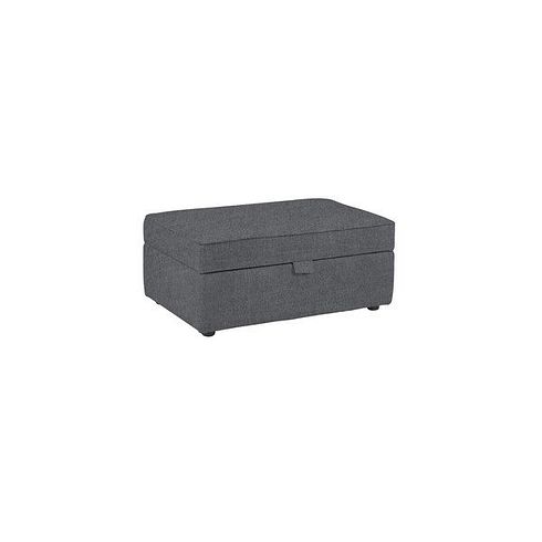 Ashby Storage Footstool in Steel fabric