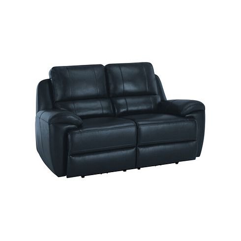 Austin 2 Seater Sofa in Blue Leather