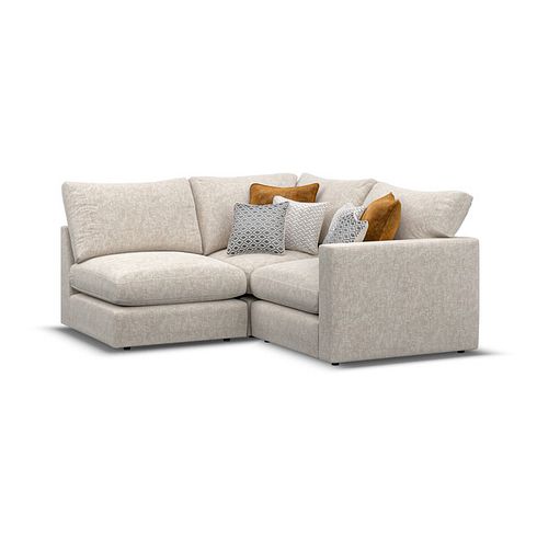 Malvern 3 Seat Right Hand Modular Corner Sofa in Beige fabric - Group 7