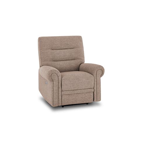 Eastbourne Recliner Armchair with USB in Dorset Beige Fabric