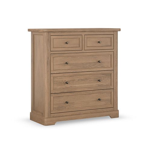Brennan Antique Finish Solid Oak 2+3 Chest of Drawers