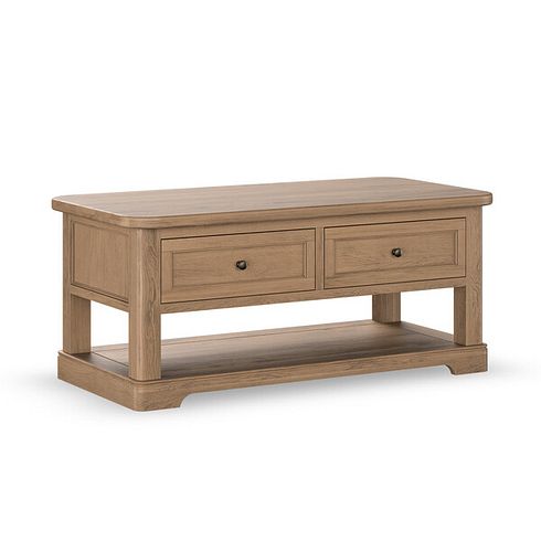 Brennan Antique Finish Solid Oak Coffee Table