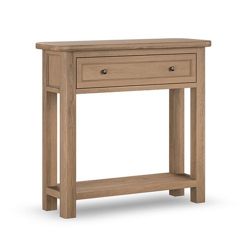 Brennan Antique Finish Solid Oak Console Table