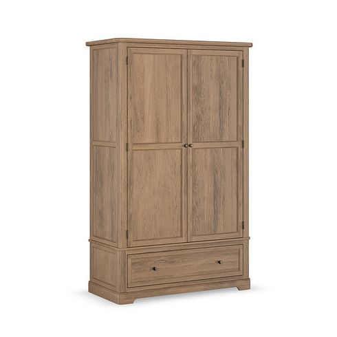 Brennan Antique Finish Solid Oak Double Wardrobe