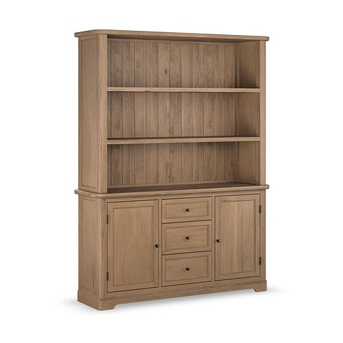 Brennan Antique Finish Solid Oak Large Dresser