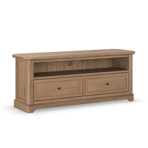 Brennan Antique Finish Solid Oak Large TV Unit