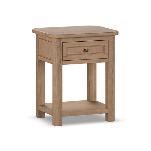 Brennan Antique Finish Solid Oak Side Table