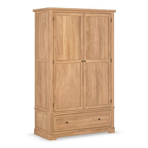 Brennan Natural Solid Oak Double Wardrobe