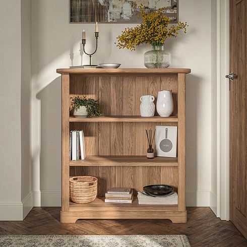 Brennan Natural Solid Oak Small Bookcase