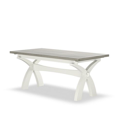 Brompton Painted Acacia and Ash Top Extending Dining Table 180cm - Solid Hardwood