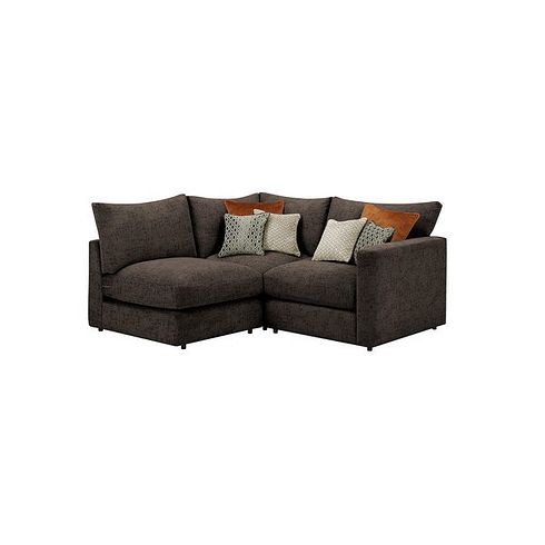 Malvern 3 Seat Right Hand Modular Corner Sofa in Brown fabric - Group 7