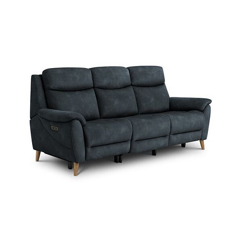 Brunel 3 Seater Electric Recliner Sofa in Dexter Shadow Fabric