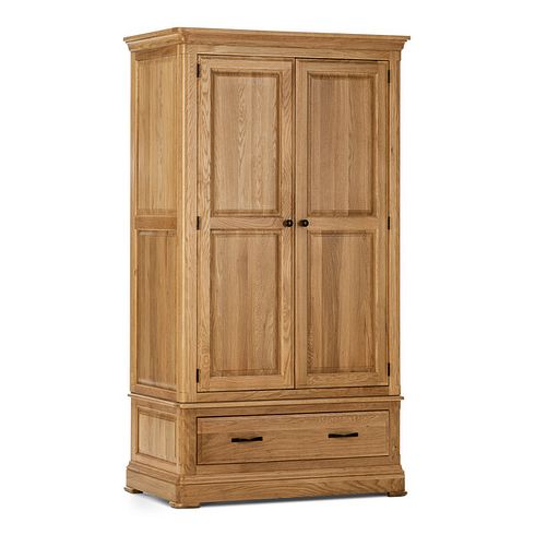 Canterbury Natural Solid Oak Double Wardrobe
