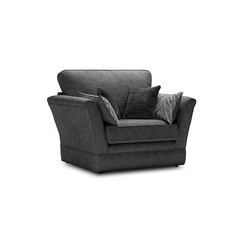 Carrington Loveseat in Ava Collection Charcoal Fabric