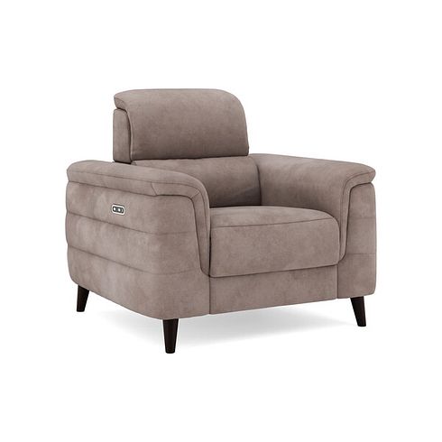 Cassius Power Recliner Armchair in Dexter Nutmeg Fabric