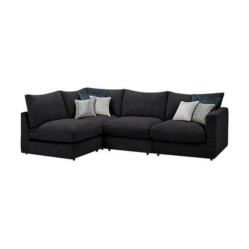 Malvern 4 Seat Right Hand Modular Corner Sofa in Charcoal fabric - Group 5
