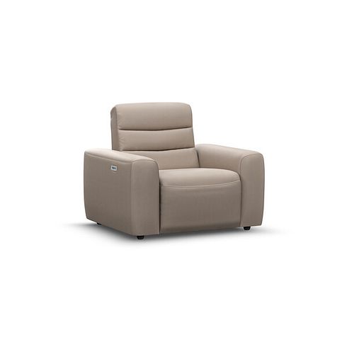 Cohen Electric Recliner Armchair in Virgo Buff Leather