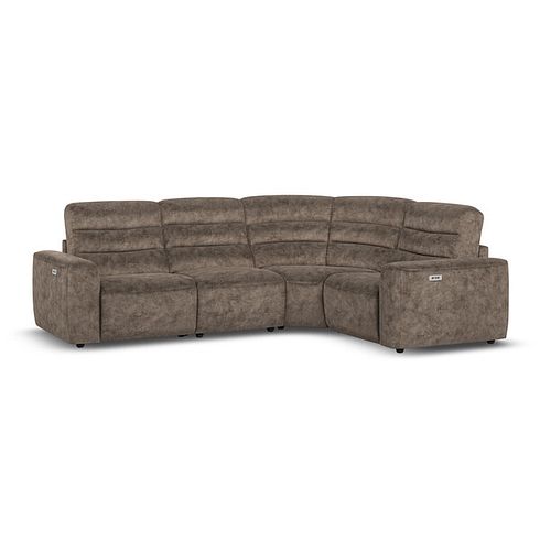 Cohen Group 2 Electric Recliner - Left Hand in  Dapple Chocolate Fabric