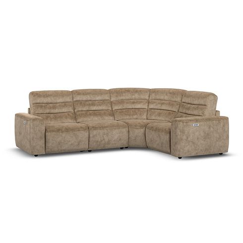 Cohen Group 2 Electric Recliner - Left Hand in Dapple Taupe Fabric