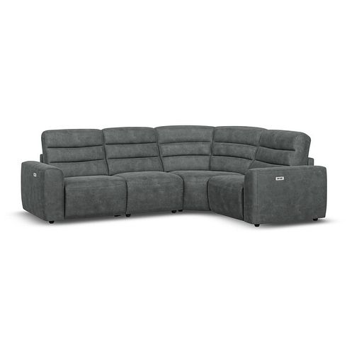Cohen Group 2 Electric Recliner - Left Hand in Miller Grey Fabric