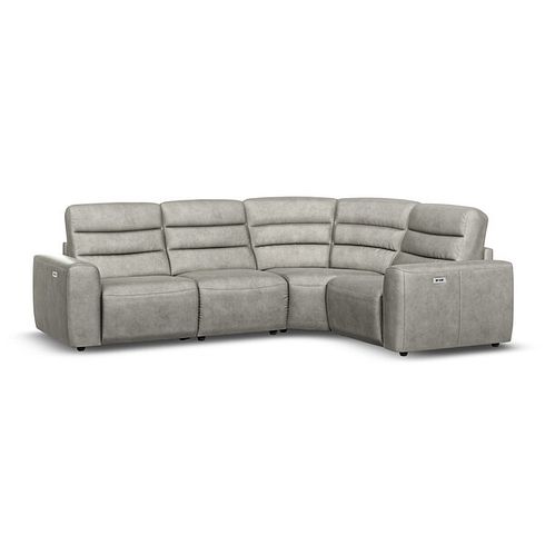 Cohen Group 2 Electric Recliner - Left Hand in Virgo Platinum Leather