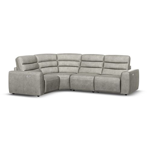 Cohen Group 2 Electric Recliner - Right Hand in Virgo Platinum Leather