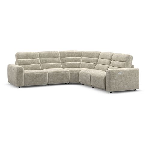 Cohen Group 3 Electric Recliner in Plush Beige Fabric