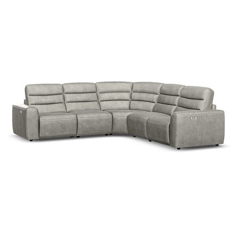 Cohen Group 3 ELectric Recliner in Virgo Platinum Leather