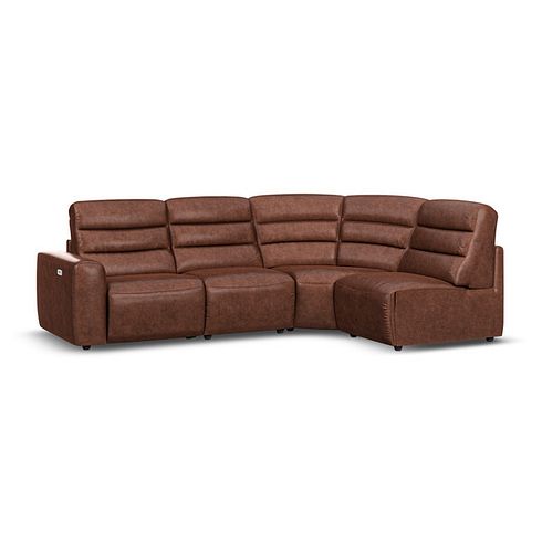 Cohen Group 4 ELectric Recliner in Virgo Chestnut Leather
